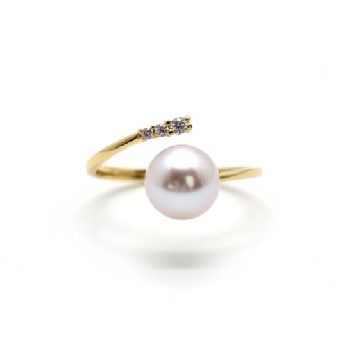Classic AAAA quality 8-9mm Pink Freshwater Pearl Ring