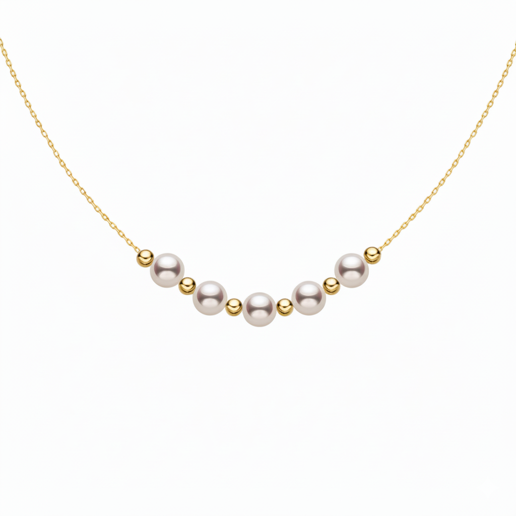 Radiant Akoya Pearl "Glow" Smile Necklace
